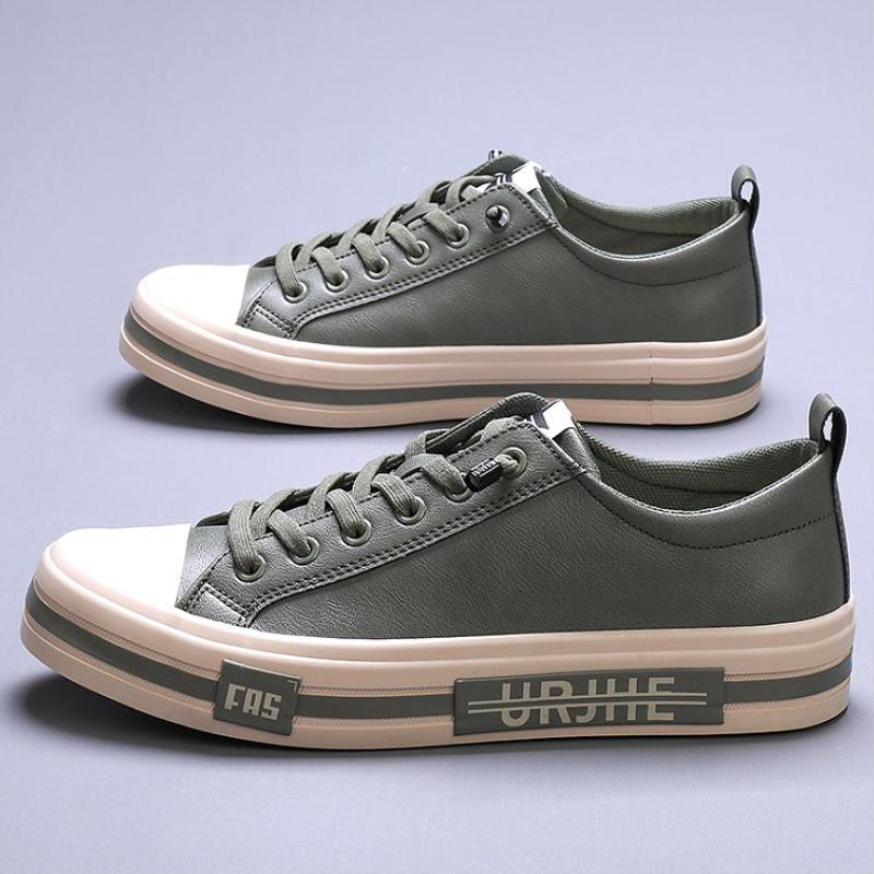 Men Board Shoes Platform Lace Up Leather Upper Breathable Casual Shoes Fashion Young Men Women Leisure Sneakers Zapatos Casuales