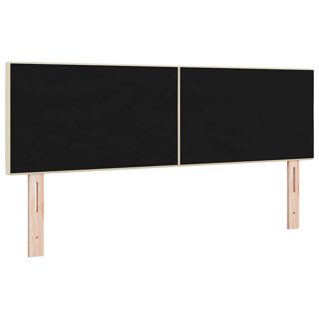 Adjustable Height Headboard with Cream Headboard 144 cm Fabric