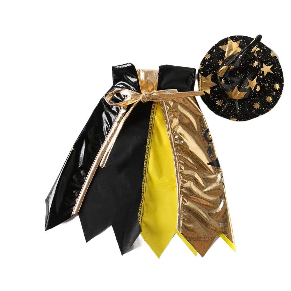 Stand-collar Halloween Pet Costume Star Small Dog Knight Cape Funny Cat Cosplay Cloak  Party