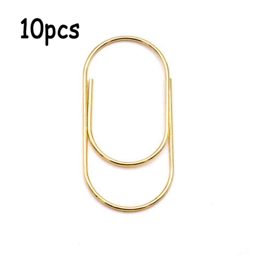 10pcs Durable Large Wide Paper Clips 50mm Kawaii Photo Paper Clip Large Size Paper Clips Student