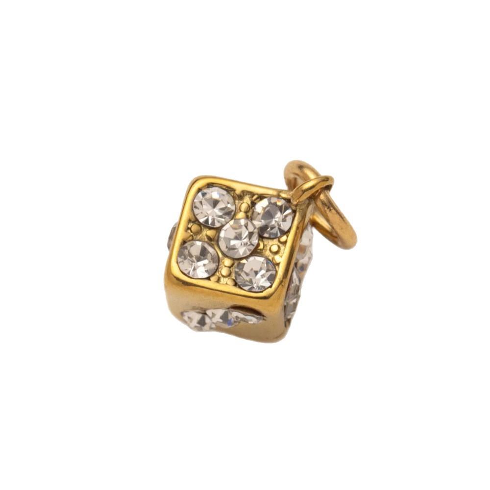 2Pcs Stainless Steel Golden Astronaut Pendant DIY Accessories Fashion Chic Sexy Jewelry Waterproof Wholesale Gift