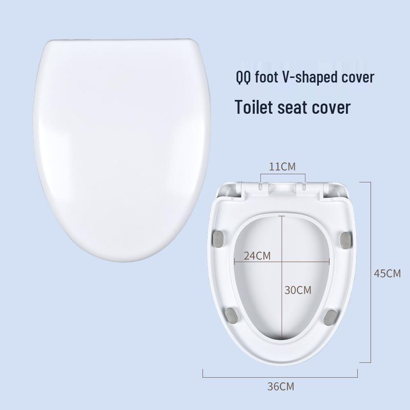 Универсальная крышка для унитаза с механизмом плавного закрывания и быстрого снятия, в старомодном стиле, с утолщенной крышкой (Тип U/V/O)
