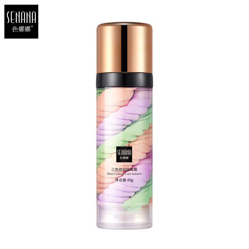 3 Color Isolation Cream Face Makeup Base Cream 40g Lasting Moisturizing Waterproof Oil-controlling Delicate Moisturizing and Brightening Skin Tone