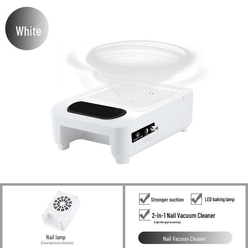 4-in-1 Multifunction Nail Polisher: Built-in Vacuum, Polish Remover, and UV Lamp for Salons