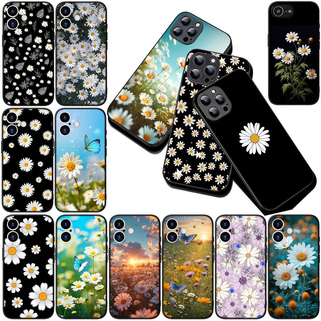 Cover for Samsung Galaxy S24 S25 S23 FE Ultra Plus S7 Edge S25+ S23+ A56 5G Casing Phone Case Bloom Fresh Little Daisy Flower