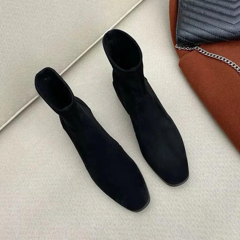 Autumn Booties New In Winter 2025 High Quality Female Short Shoes Footwear Comfortable and Elegant Chic Pu Women's Ankle Boots