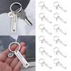 Stainless Steel Drive Safe Keychain Lover Gifts Fashion Jewelry A-Z 26 Initials Lettering Key Ring
