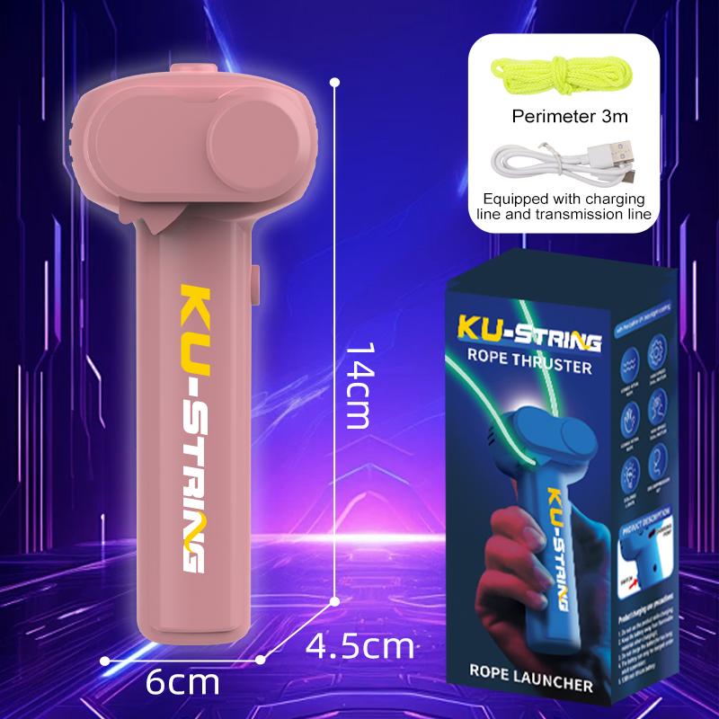 Веревка светится в темноте, пусковая установка для веревки, светящаяся портативная ручная игрушка для снятия стресса для детей, подарок на вечеринку