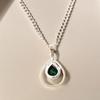 Green Onyx Gemstone 925 Sterling Silver Jewelry Handmade Wedding Pendant For Her PP-49-19