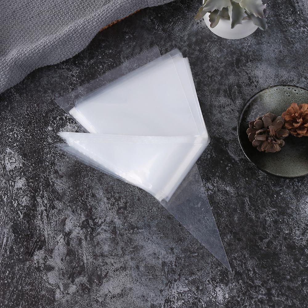 50Pcs/set Transparent Cream Pastry Bags Disposable Pastry Pipette Bag Kitchen Baking Accessories