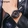 SANDA Sell Quartz Stainless Steel Men Watch Premium Quartz Movement Car Rim Wheel Shaped Rotating Dial Relogio Masculino