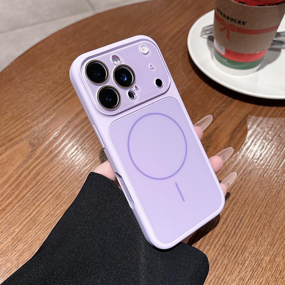 Роскошный чехол для телефона с защитой камеры из стекла для iPhone 17 16 15 14 13 Pro Max 17Pro Для Magsafe Магнитный Жидкий Силикон Мягкая Крышка