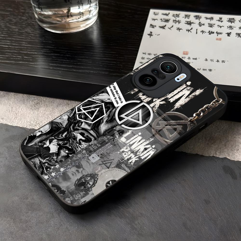 Горячий Чехол для Телефона L-Linkin P-park RockBand Закаленное Стекло Для Xiaomi 14 15 12 Lite Pro 13 11t Lite POCO M6 X6 X5 X3 NFC F5 F6 Pro C