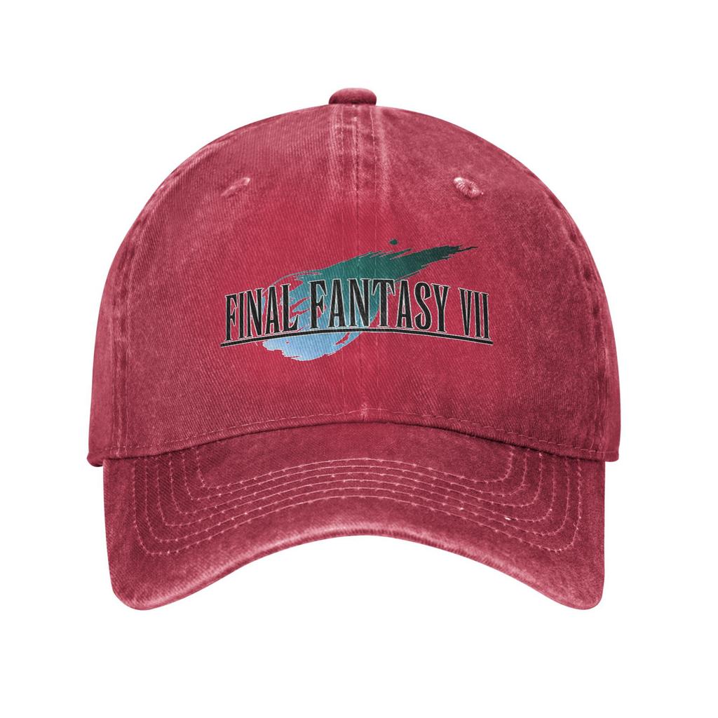 Final Fantasy VII FF7 Мерч Бейсболка Мужская Женская Повседневная Смешная Кепка Шляпа Регулируемая Тракерская Шляпа