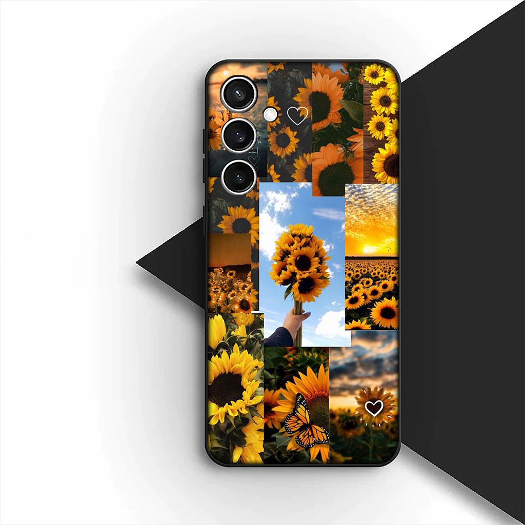 Phone Cover for Motorola Moto Edge 70 60 Fusion NEO Pro G Stylus G56 G96 G04 G05 20 Case Sunflower Yellow Flower Butterfly