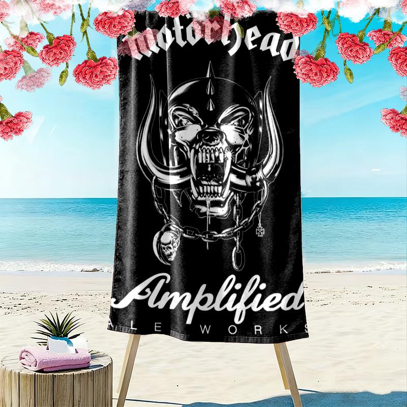 Lemmy 2D Flat Print Beach Towel, Large Soft Quick Dry Towel for Beach Camping SwimmingSSTJ0917105
