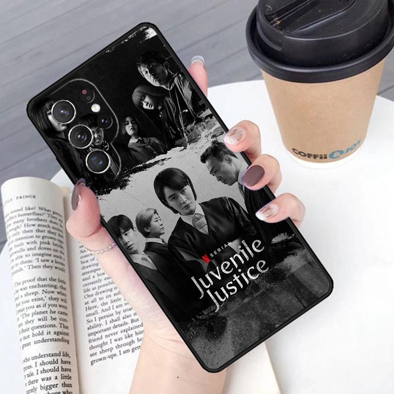 Чехол для телефона Kdrama «Правосудие для подростков» Для Samsung Galaxy S24 S25 Ultra S21 S22 Ultra S10E Note 10 Plus Note 20 FE S23
