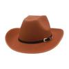 Retro  Sunshade Sunscreen Jazz Hat Simple High-End Feeling Belt Top Hat Fashionable Solid Color Denim Hat