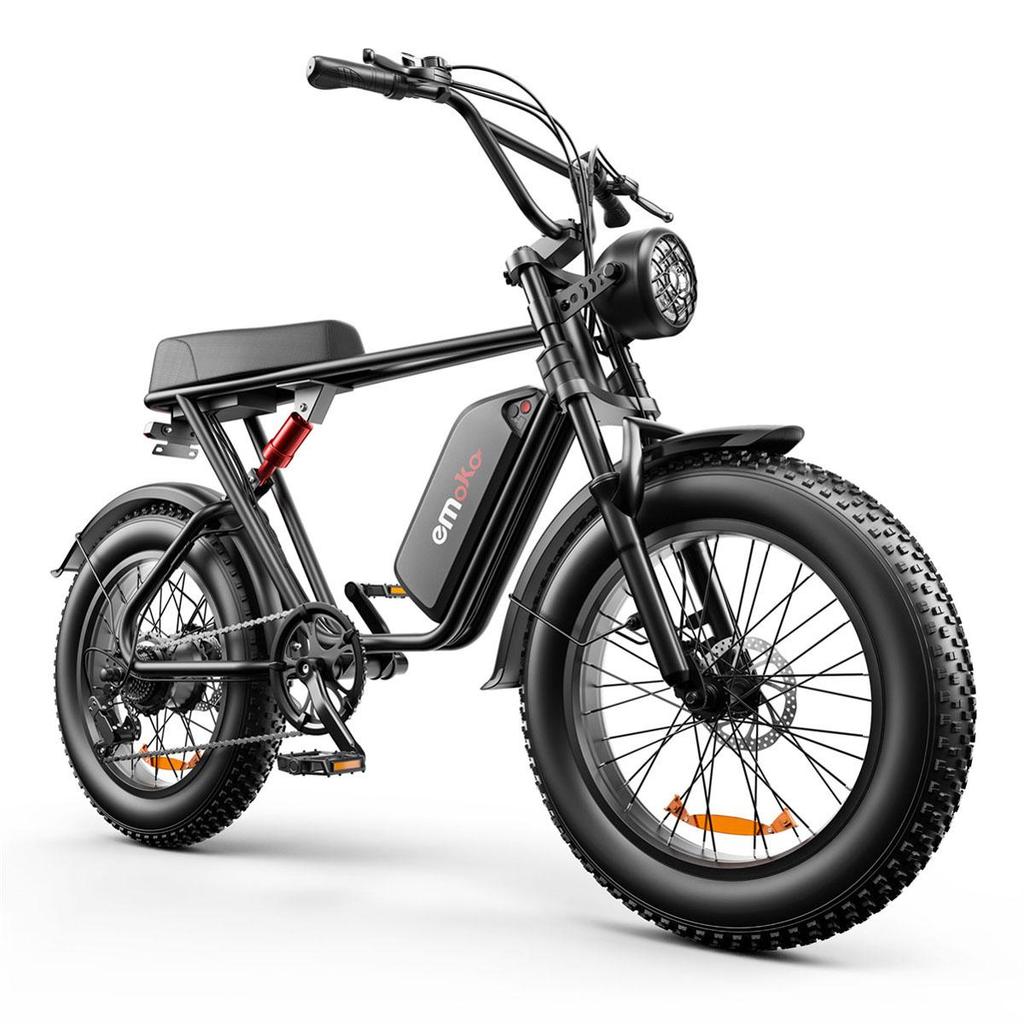 EMOKO C91 Adult City Electric Bike1000W Motor 48V17.5Ah Battery  Electric Bicycle 20 *4 Inch Fat Tires Off-Road E-Bike