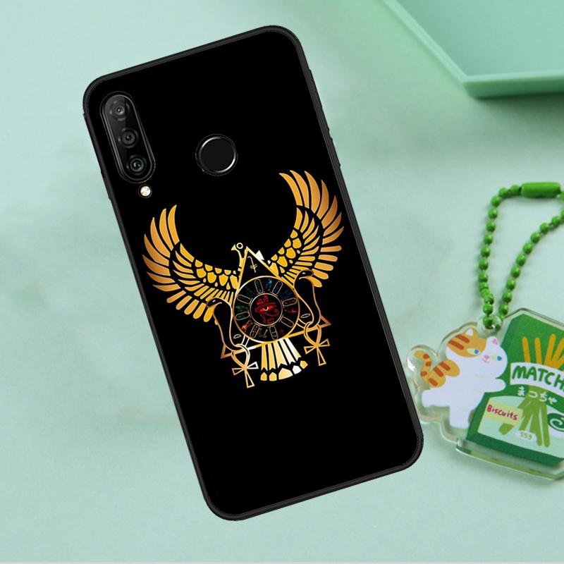 Египет Нефертити Анубис Анкх Для Huawei Nova 12i 12s 7i 8i 11i 9 10 SE Y90 Y60 Y70 Y72 Y61 Y91 P30 P40 Lite P60 Pro Чехол