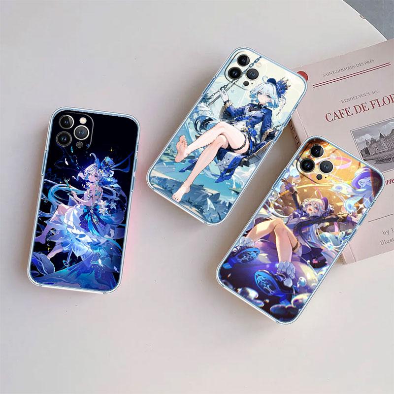 Прозрачный чехол для телефона Genshin Impact Furina для Motorola Moto G7 G8 G9 G84 G85 G73 G24 G15 Z2 Play Power Plus