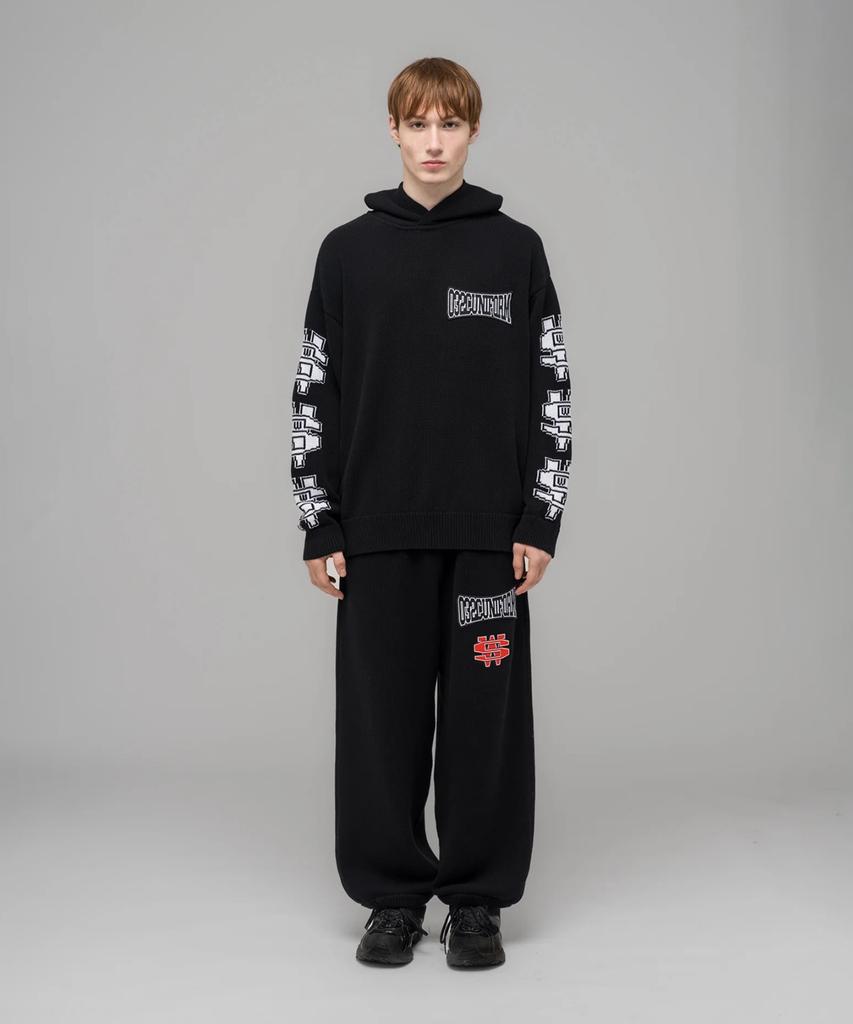 032Ssi (U) One Dollar Bill Knit Hoodie Black