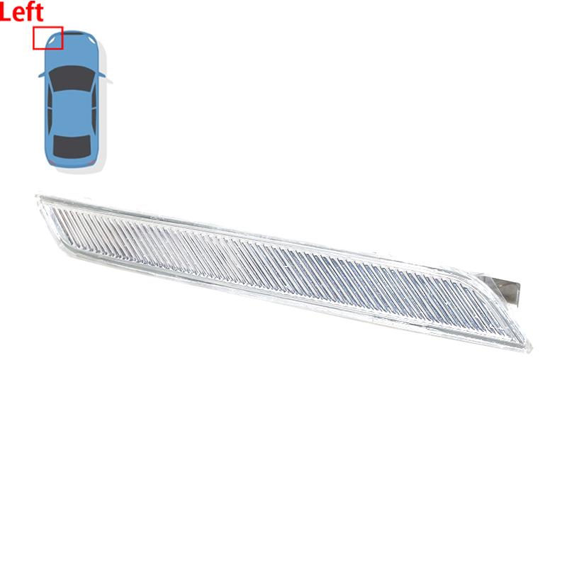Car Front Bumper Side Marker Reflector Lights Clear White For BMW X6 E71 E72 X5M 2008-2014 63147187087 63147187088