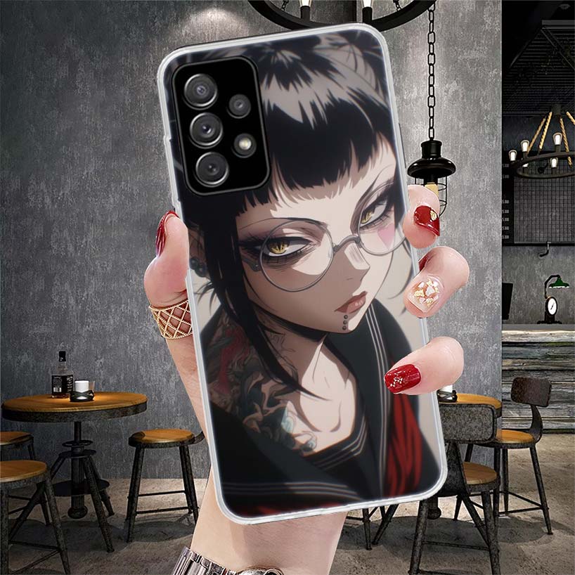 Химико Тога Моя Геройская Мода Мягкий Чехол Для Телефона Для Samsung Galaxy A12 A22 A32 A52 A72 A02S A51 A50S A71 A70 A31 A20S Note 20 Ultra