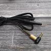 High quality audio cable For ATH M40X/M50X/M60X/M70X Headset 3.5mm to 2.5mm plug with microphone braided wire