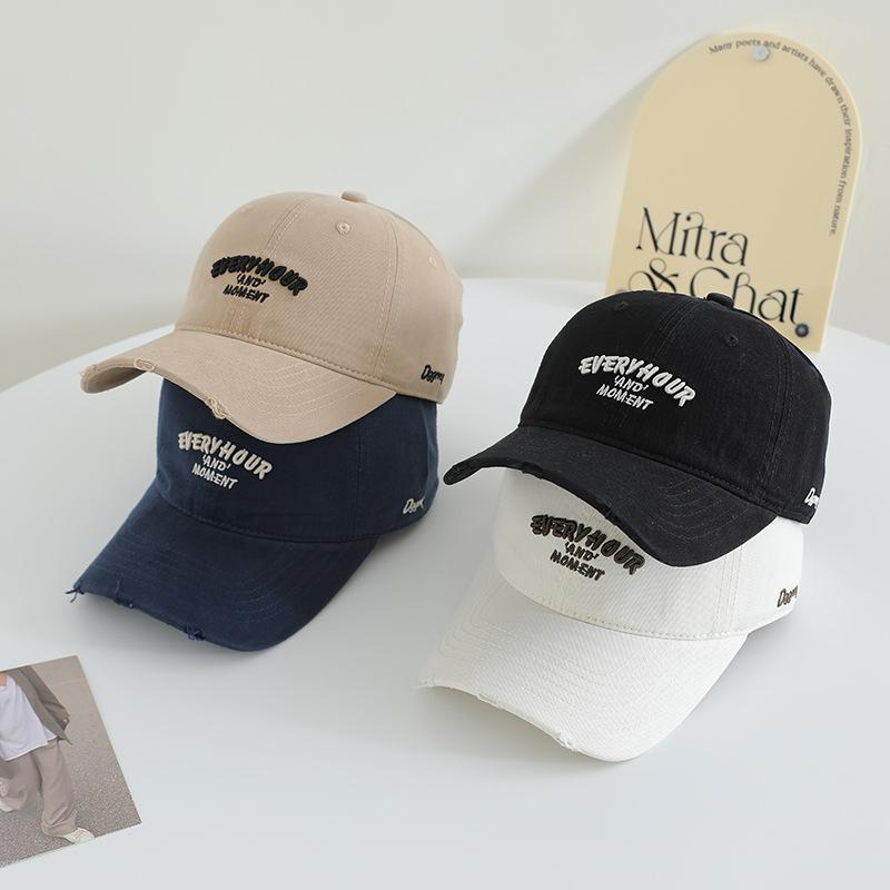 Новая вышитая бейсболка для девочек, японская широкополая тонкая шляпа с мягким верхом, из чистого хлопка, универсальная, с козырьком-уткой