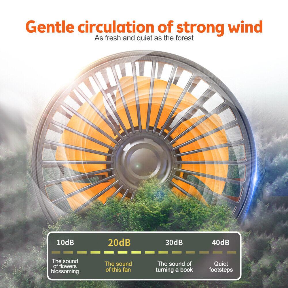Автомобильный вентилятор с 3 головками, регулируемый на 360°, автомобильный электрический вентилятор, автомобильный бесшумный вентилятор для домашнего стола, офиса и автомобиля