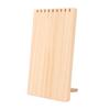 9 Slots Simple Wooden Desk Decor Ornament Necklace Jewelry Display Board Stand Storage