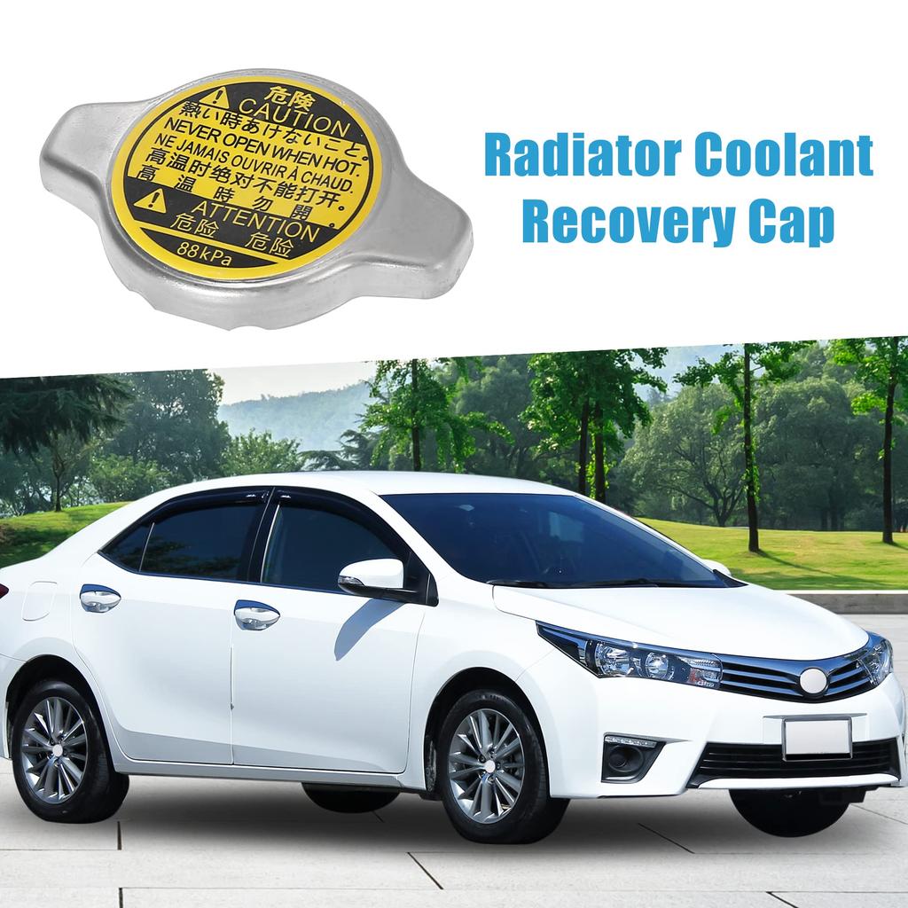 Крышка радиатора ABSOPRO 88 кПа Крышка бачка двигателя Подходит 16401-20353 Toyota Corolla Подходит 1980-2015 Легкая установка Металл Серебристый тон