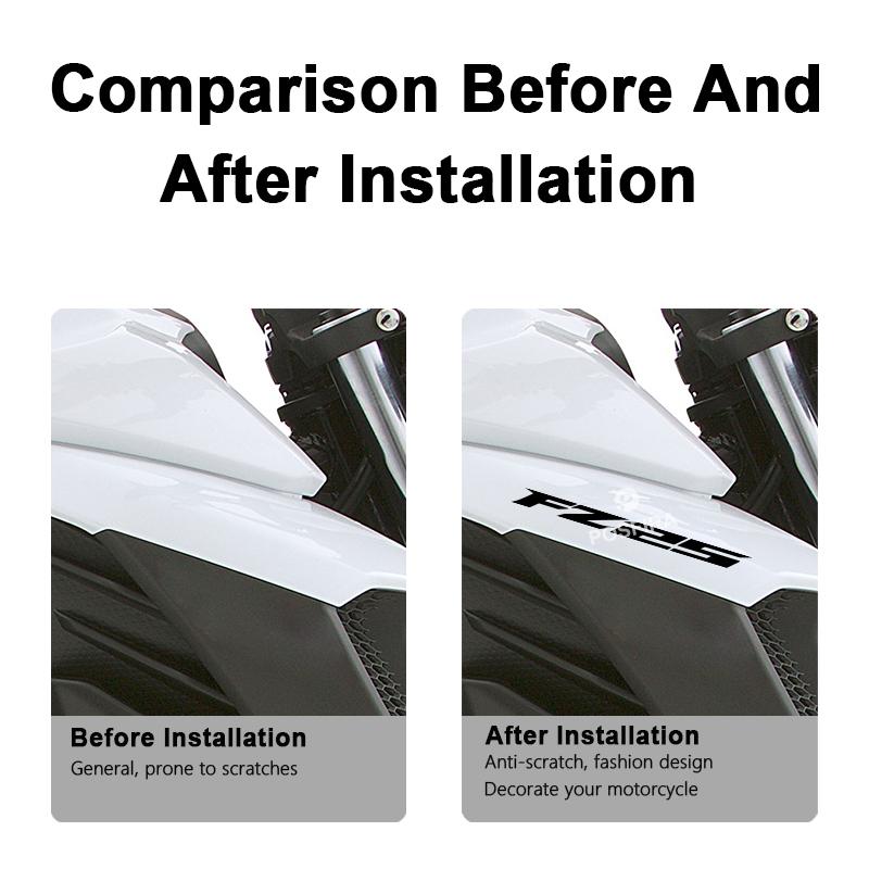 POSFIRA Vinyl Motorcycle Stickers Waterproof Decorative Decals for Yamaha FZ25 FZ 25 2018-2025 2024 2023 2022 2021 Accessories