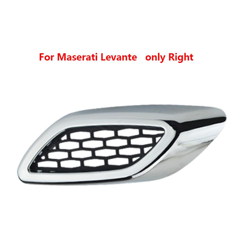 1Pcs For Maserati Ghibli Levante Quattroporte GT Car Front Side Grille Air Intake Fender Vents Grill