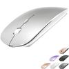 KLO Bluetooth Mouse for MacBookLaptopNotebookPCiPadChromebook, Wireless Mouse for MacBook AirPro (Silver)