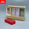 20 шт./лот Детали MOC Окно 1x2x3 Прозрачная дверная рама Стекло 60593 60602 Собранные части Строительные блоки Игрушки для детей