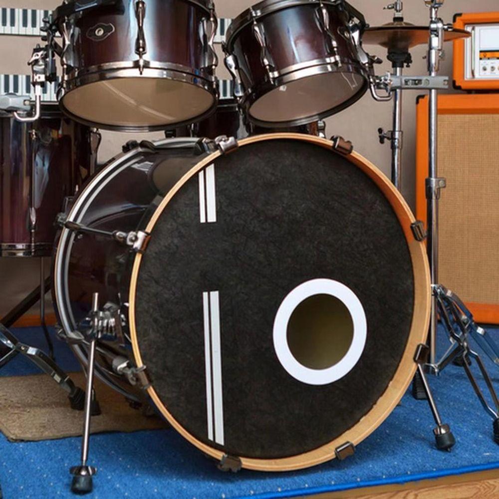 Аксессуары для барабанов Защитная пленка для пластика барабана Практичные противоскользящие накладки Защита отверстия для порта бас-барабана
