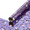 Sanrio Deposition Wrapping Paper Kuromi 53cm X 15m, Purple, 1 Piece, a Popular Character In Korea