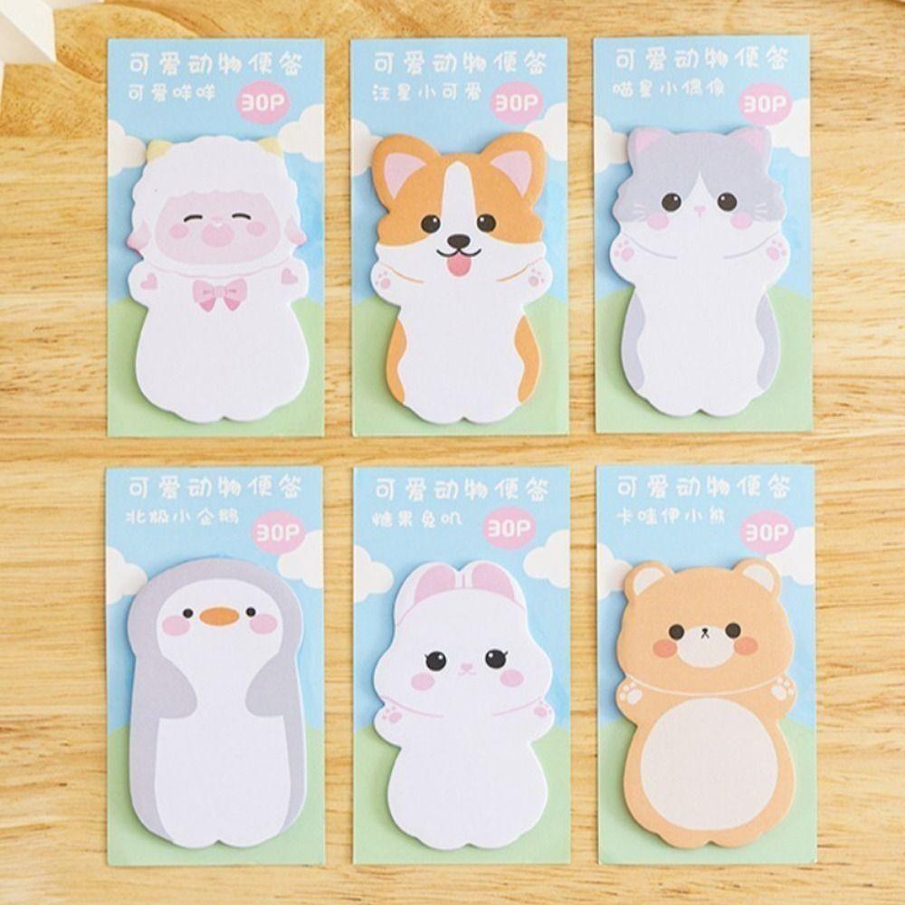 Sheep Sticky Notes Cat Message Paper Message Notes Animal Memo Pad School Supplies