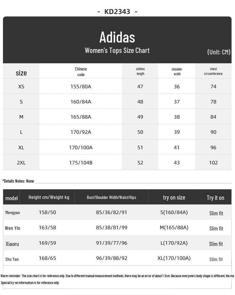 adidas Женская летняя футболка для образа жизни KD2343
