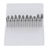 20 Pcs Double Cut Rotary Burr Set 1/8in Shank Tungsten Carbide with 2 Collets for Woodworking