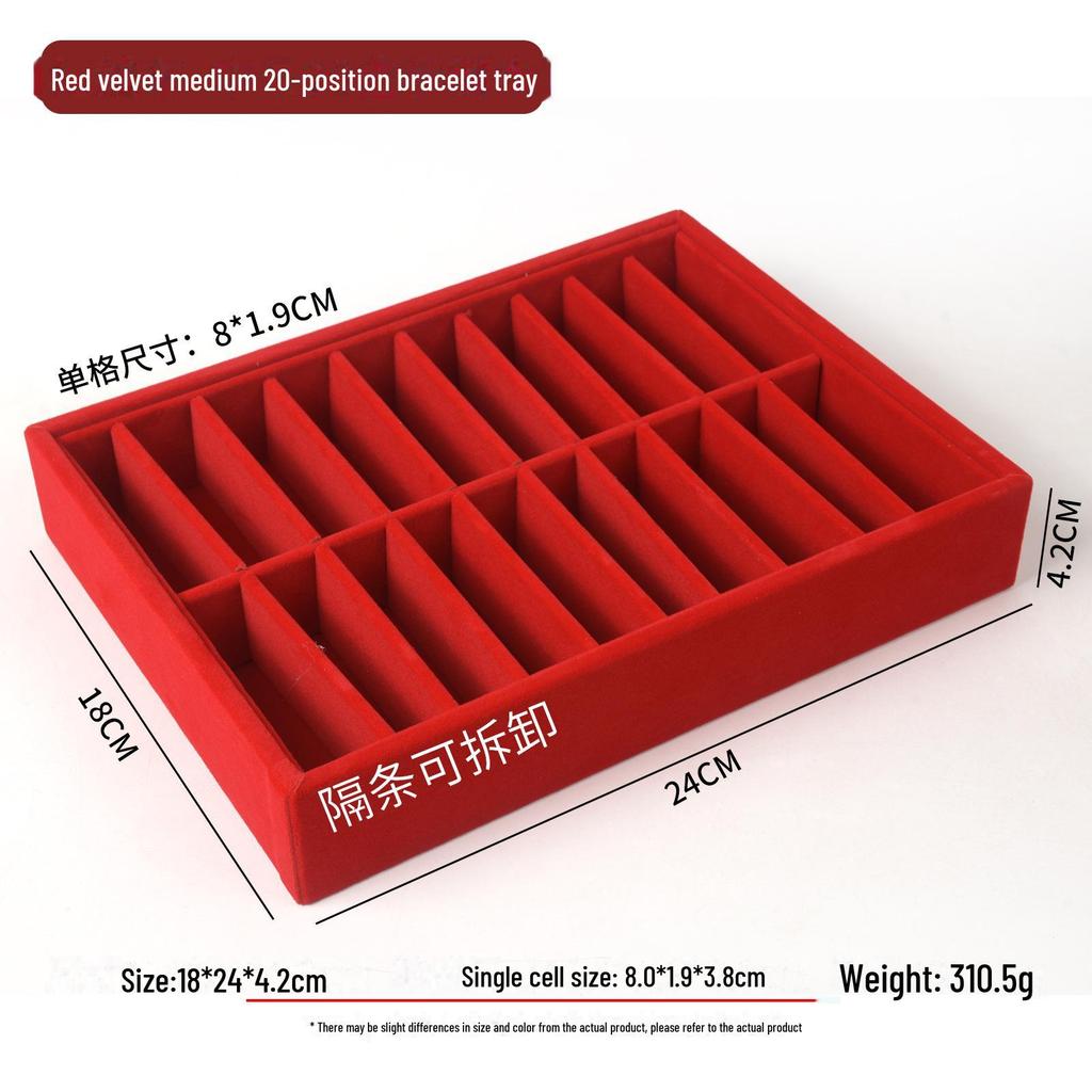 Подставка для ювелирных изделий из красного бархата с золотым кольцом для ожерелий, браслетов и подвесок - Бесплатная доставка