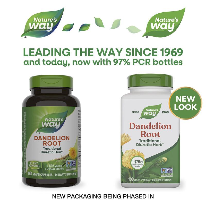 Dandelion Root, 180 Vegan Capsules (525 mg per Capsule)