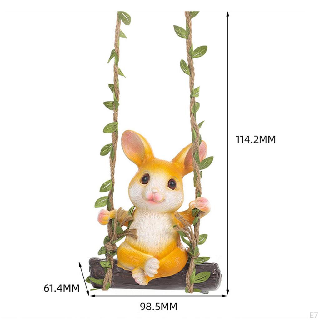 Очаровательная фигурка кролика для домашнего декора - скульптура кролика из смолы