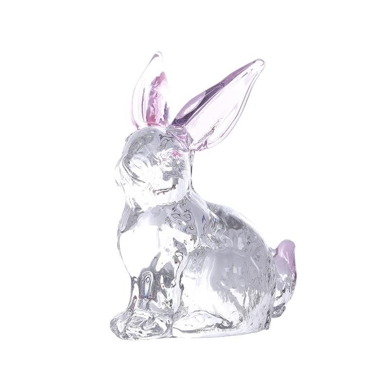 1 шт. настольное украшение милые хрустальные поделки домашнее украшение мини украшение креативный хрустальный кролик орнамент маленький 56x28x68 мм