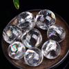 Natural Rainbow Clear Crytsals Ball Quartz Gemstones Jewelry Diy Crystal Gift