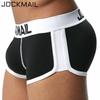JOCKMAIL Мужские хлопковые боксеры-брифы с чашкой - Трусы с квадратными штанинами JM435