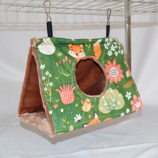 Моющийся гамак для попугаев, большой просторный, стильный дом-гнездо на осень-зиму