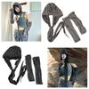 Wasteland Punk Scarf for Women Long Hood Belt Necktie Neck Scarf Girls Photo Props Long Neckerchief Hood Scarf Necktie